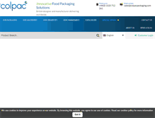 Tablet Screenshot of colpacpackaging.com